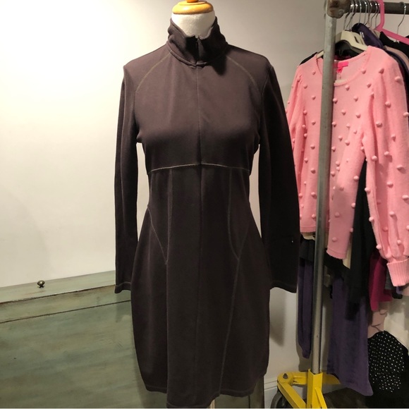 Athleta Dresses & Skirts - Athleta Long Sleeve Brown Dress Medium